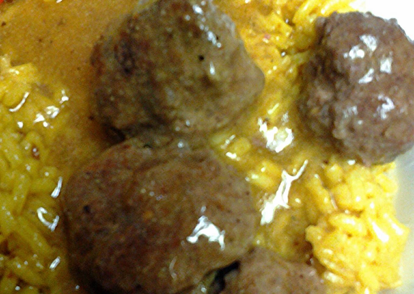 curry mini patties in sauce