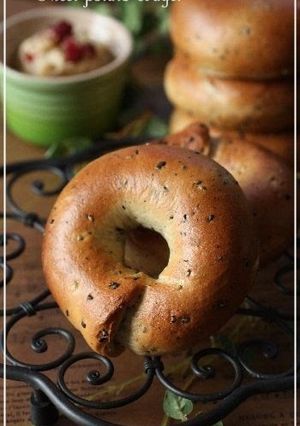 A picture of Sweet Potato Mini Bagels.