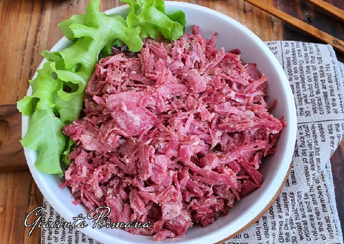 Kornet daging sapi homemade