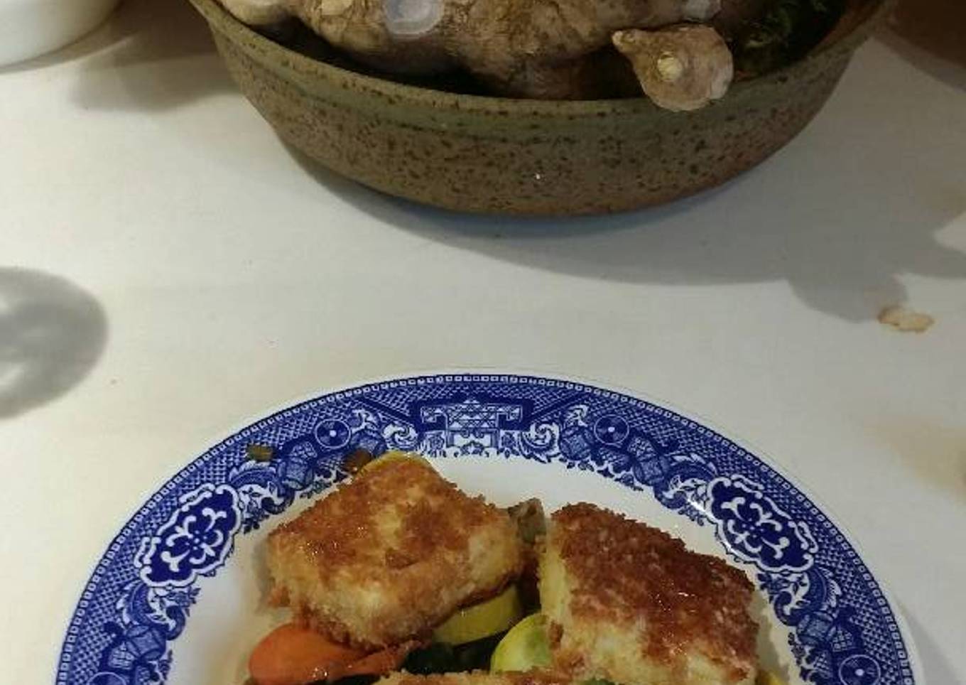 Pan Fried Panko Tofu