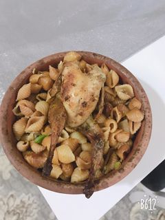 صورة لوصفة طاجن معكرونه محمره بالسمان