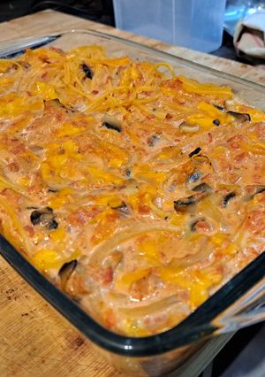 Une photo de Gratin de nouille Amish