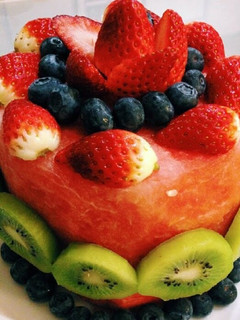 A picture of Watermelon "CAKE".