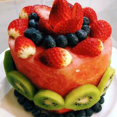 Fresh Watermelon Cake - Sprinkle Bakes