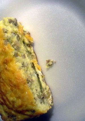 A picture of Mama Amy's breakfast casserole.