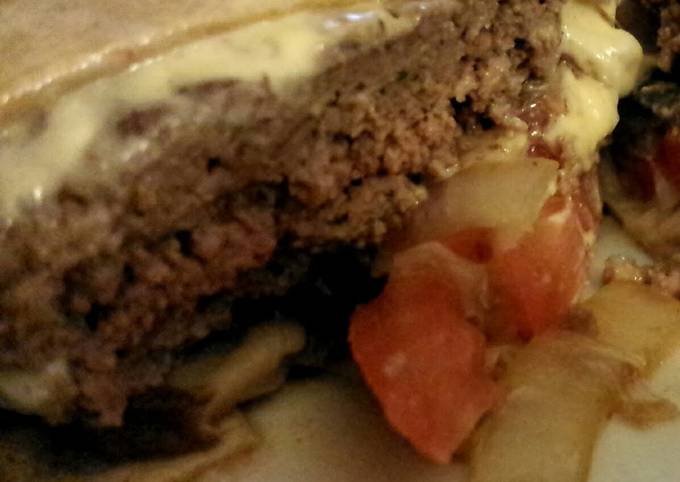 Recipe of Homemade Portabella Swiss Square-wrap