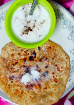 A picture of Carrot paratha.