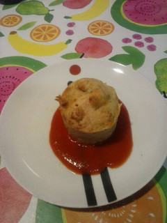 Una foto de Cup cake con carne de ternera y pollo