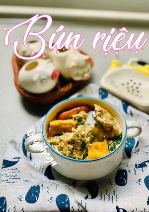 Hình của món Bún riêu miền nam.