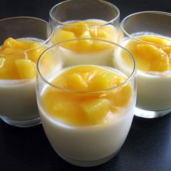 A picture of Peach Bavarois.