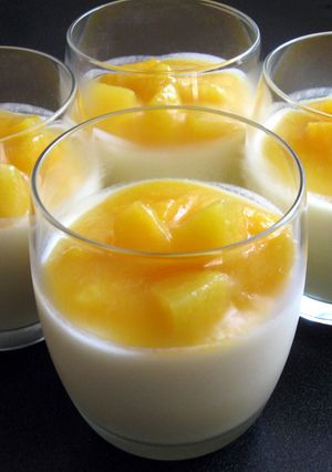 A picture of Peach Bavarois.