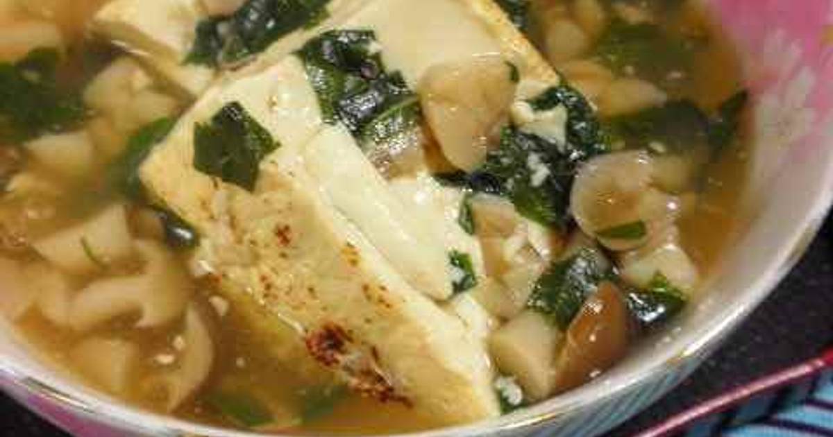 Tofu with Shimeji Mushroom and Shiso Sauce Recipe by cookpad.japan
