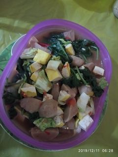 Foto resep Tumis bayam campur (diet)