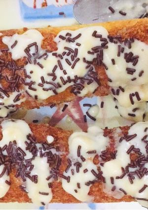 Foto resep Roti goreng isi saus keju cokelat