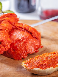 Una foto de Sobrasada vegana