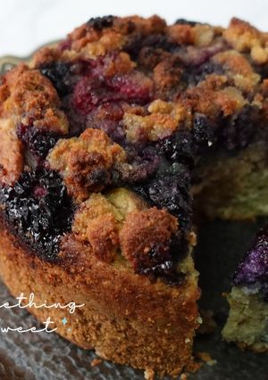 【純素無油】莓果奶酥蛋糕 的食譜成品照片