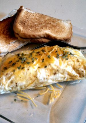 A picture of Omelette in bag.