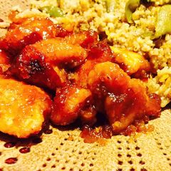 Better For You Baked But Sinfully Sweet And Sour Chicken A picture of Better For You Baked But Sinfully Sweet And Sour Chicken.