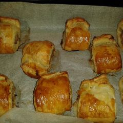 A picture of New years eve Sausage Rolls.