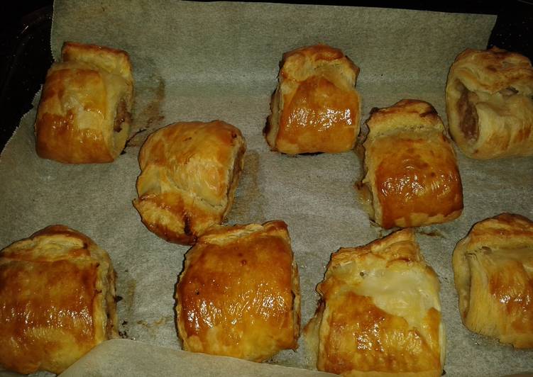New years eve Sausage Rolls