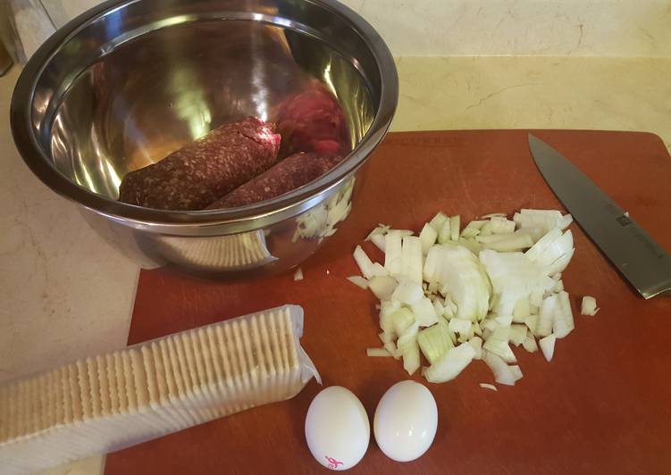 Steps to Prepare Homemade Mom’s Meatloaf