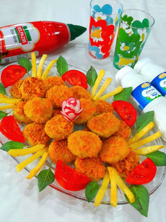 عکسی از دستور ناگت مرغ