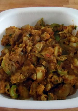 A picture of Indian Spicy Masala Potatoes.