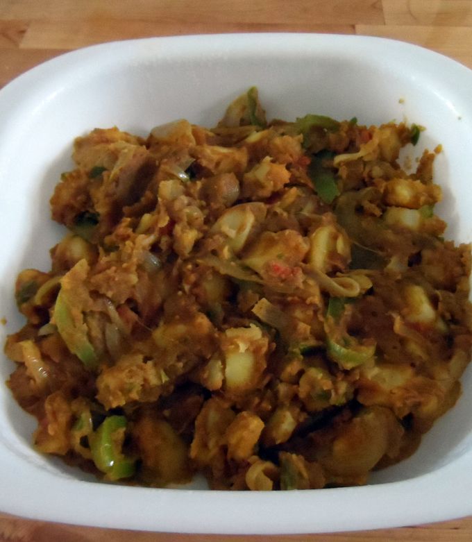 A picture of Indian Spicy Masala Potatoes.