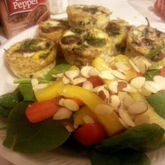 A picture of Paleo Cheese-less /Crust-less Quiche.