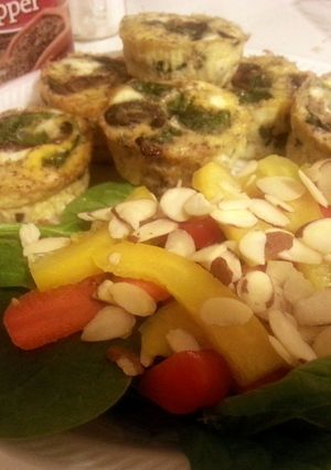 A picture of Paleo Cheese-less /Crust-less Quiche.