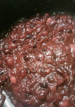 A picture of Squiggy's Cranberry Sauce.