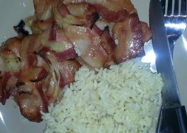 Overloaded bacon apple porkchops