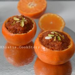 A picture of Orange Carrot halwa.