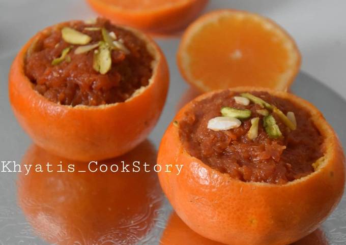 Orange Carrot halwa