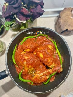 عکسی از دستور خورش مرغ و لبو beetroot and chicken stew