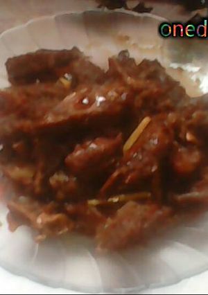 Foto resep daging sapi bumbu kecap