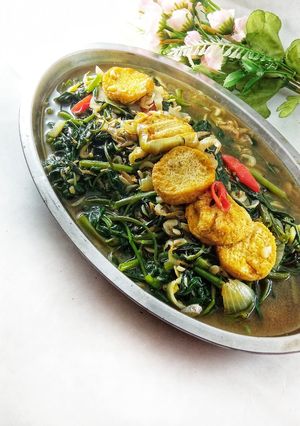 Foto resep Oseng kangkung tofu udang
