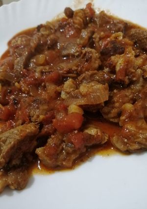 A picture of Tangy beef.