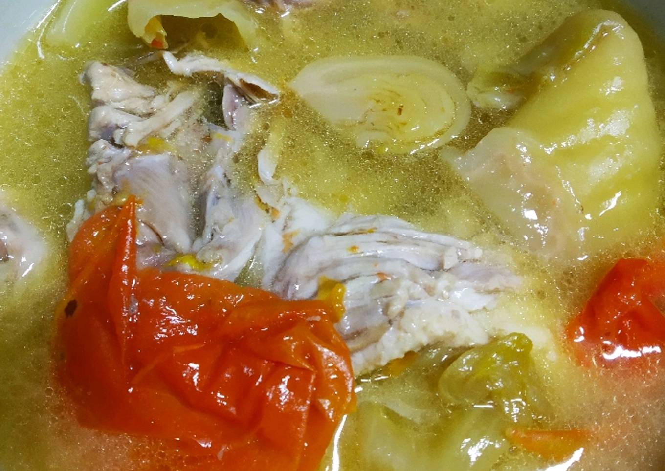 Soup bebek sayur asin