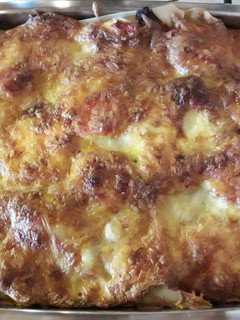 Padlizsános-cukkinis lasagne (csuszatésztából) recept fotója