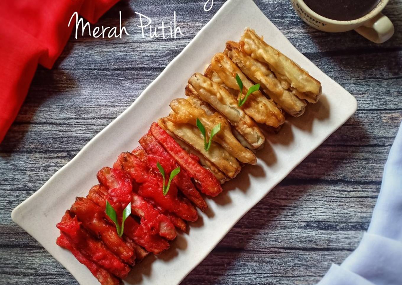 Stik Ubi Goreng Merah Putih