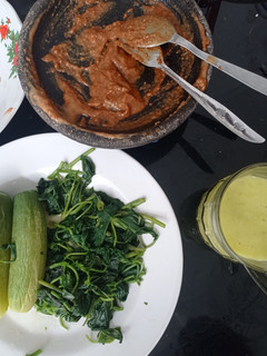 Foto resep Lotek sayur bumbu kacang