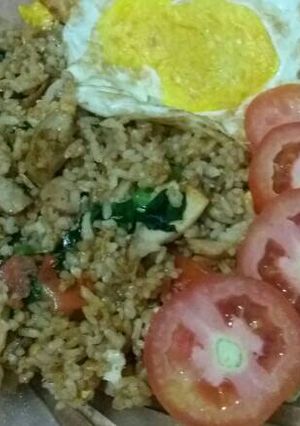 Foto resep Nasi Goreng Rendang with chik pokcoy