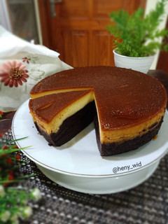 Foto resep Brownies Puding Roti Karamel