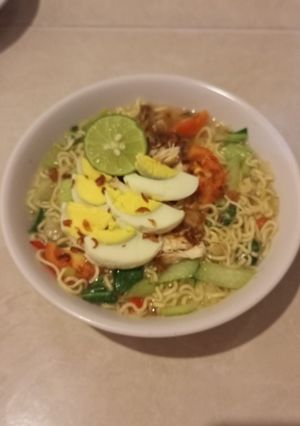 Foto resep Ketupat Mie Instan