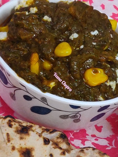 पालक कॉर्न की सब्जी (palak corn ki sabzi recipe in Hindi) रेसिपी मुख्य फोटो