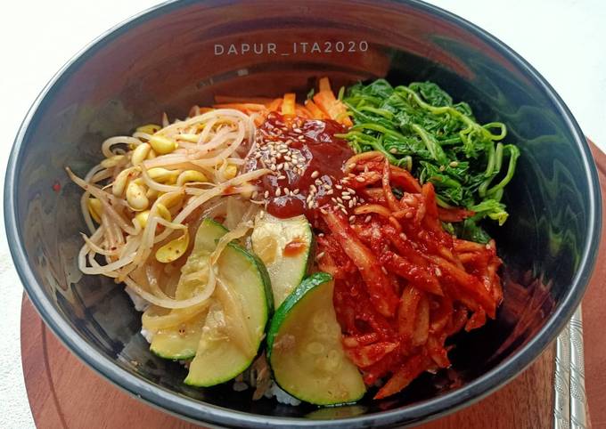 Resep Bibimbab / Nasi Campur Sayur Korea yang Enak