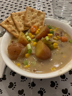 A picture of Nick’s Corn Chowder.