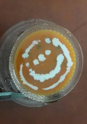 A picture of Carrot soup.