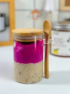 Foto resep Yuzu Dragon Overnight Oats 🐉